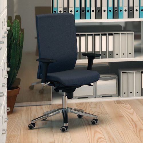 Sedia da ufficio contemporanea - OFFICE405 - SEANROYALE - da interno / in tessuto / in pelle