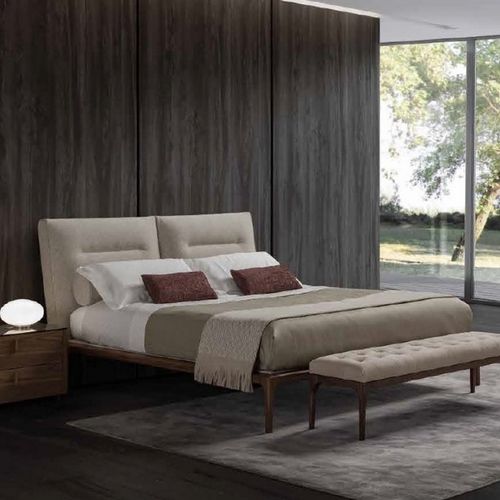 Letto matrimoniale - HEART&SOUL - SEANROYALE - contemporaneo / con testiera imbottita / in tessuto