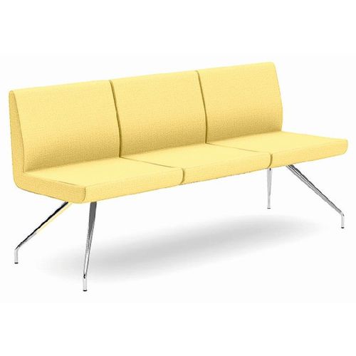 Divanetto imbottito modulare - ANTONIN - SEANROYALE - contemporaneo / in tessuto / in pelle