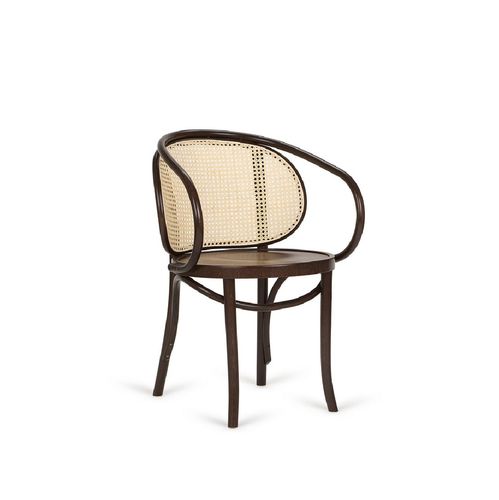 Poltrona classica - BALMAN - SEANROYALE - in tessuto / in pelle / in legno curvato