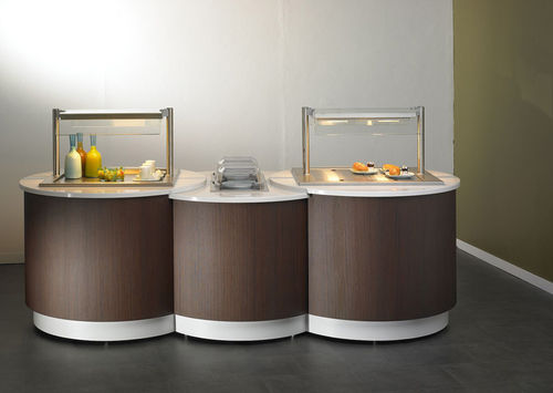 Buffet refrigerato centralizzato - VISIO - VAUCONSANT - freddo statico / per ristorante