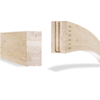 Trave portante - MM MASTERLINE - Mayr-Melnhof Holz - in legno lamellare / rettangolare / di grande luce