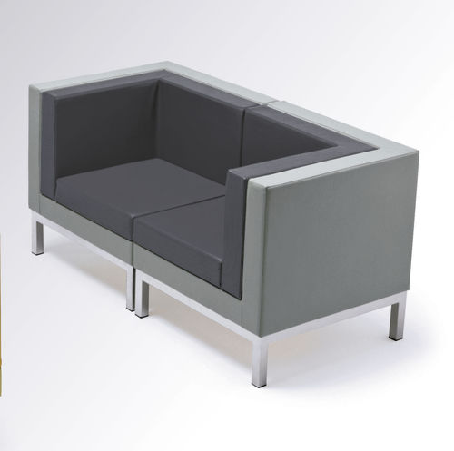 Divano modulare - HUG-ME - INVENTA contract - contemporaneo / multicolore / in legno