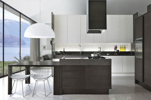 Cucina contemporanea - LUX - CASTAGNA CUCINE - in legno / in marmo / con isola