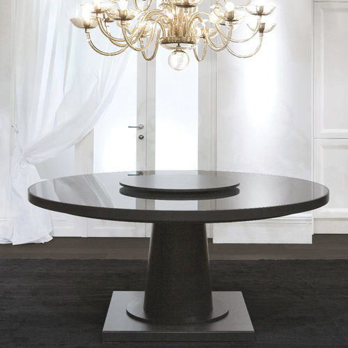 Tavolo contemporaneo - SEGUSO - CASTAGNA CUCINE - in legno / in vetro / con supporto in legno