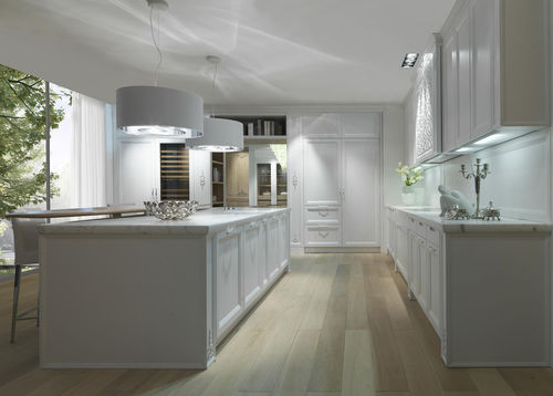 Cucina contemporanea - PRINCESS - CASTAGNA CUCINE - in legno / in marmo / con isola