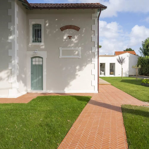 Pavé in laterizio - TERREAL - da esterno / da interno / per terrazza