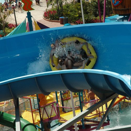 Scivolo girevole - FAMILY - CEMI - per parco acquatico / per ciambelle gonfiabili