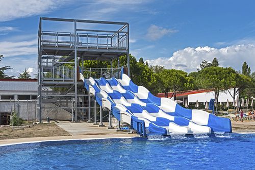 Scivolo dritto - CEMI - girevole / per parco acquatico / multiplo