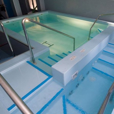 Corrimano in metallo - CEMI - per piscina