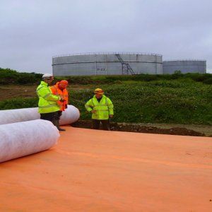 Geotessile non-tessuto - HI-VIS - TERRAM - in fibra minerale / anticontaminante