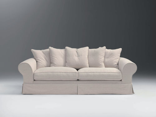 Divano classico - MAURICE - APULIA HOME DECOR - in tessuto / grigio / 2 posti