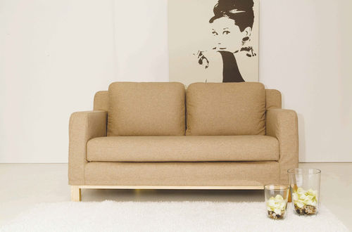 Divano classico - ROBIN - APULIA HOME DECOR - in tessuto / beige / 2 posti