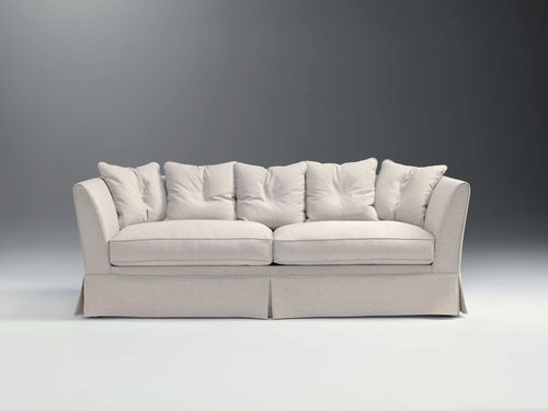 Divano classico - MAYENNE - APULIA HOME DECOR - in tessuto / grigio / 3 posti