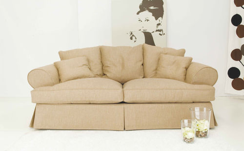 Divano classico - RUBENS - APULIA HOME DECOR - in tessuto / beige / 3 posti