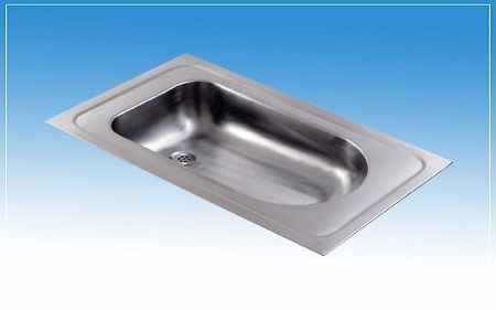 Vasca da bagno in acciaio inossidabile - CMPX403 - B&K Ltd. - per neonato / bianca