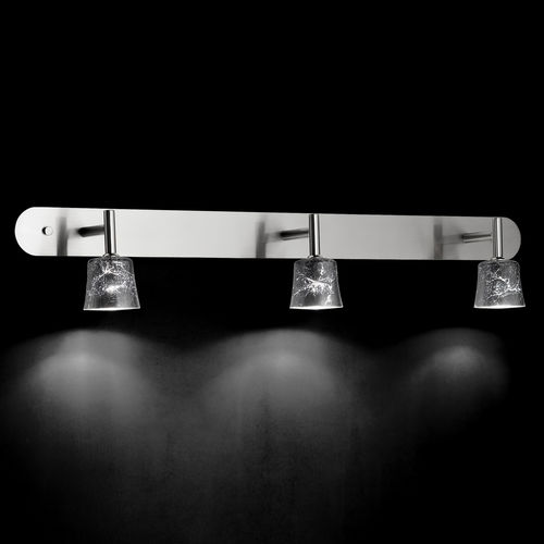 Applique contemporanea - MAURO W3 - LUZ DIFUSION - in metallo / in vetro / per stanza da bagno