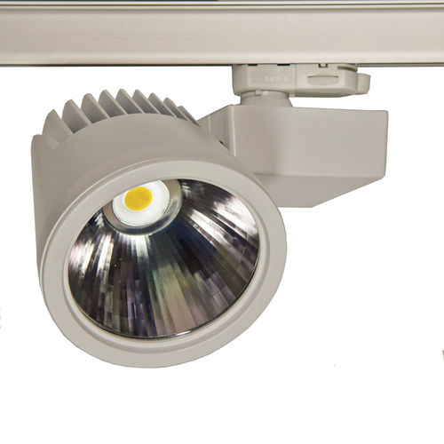 Faretti a binario LED - RIVAL - Lival - tondo / in metallo / contract