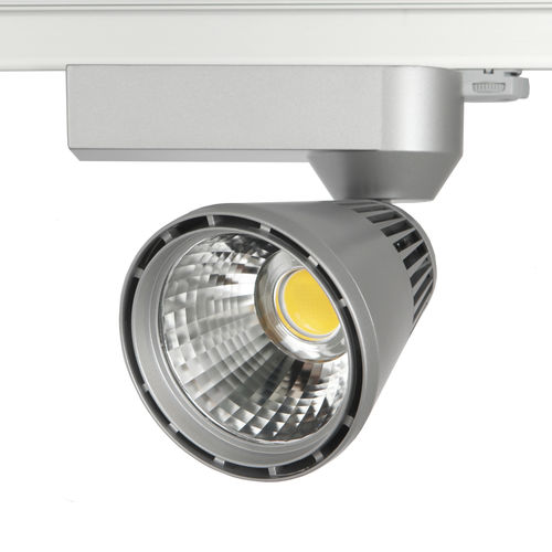 Faretti a binario LED - LEAN - Lival - tondo / in metallo / contract