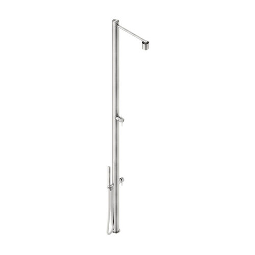 Colonna doccia in acciaio inossidabile - VIX12915AMK - Neve rubinetterie - spazzolata / su piede / contemporanea