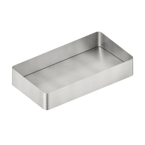 Lavabo da appoggio - PIL66X33 - Neve rubinetterie - in acciaio inossidabile / singolo / rettangolare
