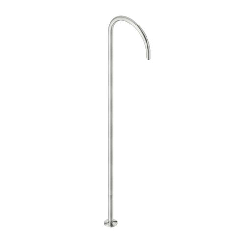 Bocca per lavabo in acciaio inossidabile - DOX110A - Neve rubinetterie - a pavimento / nera / finitura dorata