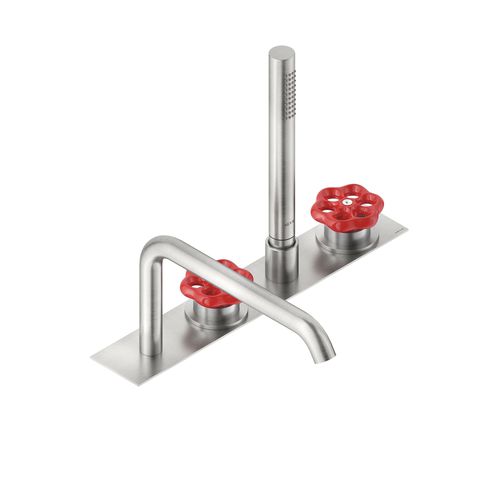 Miscelatore per vasca - VOX5940BZ - Neve rubinetterie - da appoggio / in acciaio inossidabile / da bagno