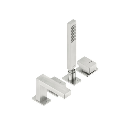 Set vasca in acciaio inossidabile - ONX5540 - Neve rubinetterie - da piano / contemporaneo / 4 fori