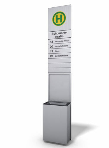 Cartello pubblicitario da esterno - BUS STOP - Wall AG - in metallo