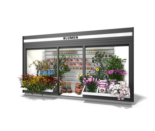 Chiosco commerciale - FLOWER KIOSK - Wall AG - in acciaio