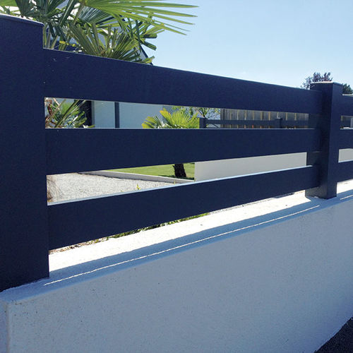 Recinzione a lamelle - LOC - Kostum - da giardino / in alluminio / rettangolare