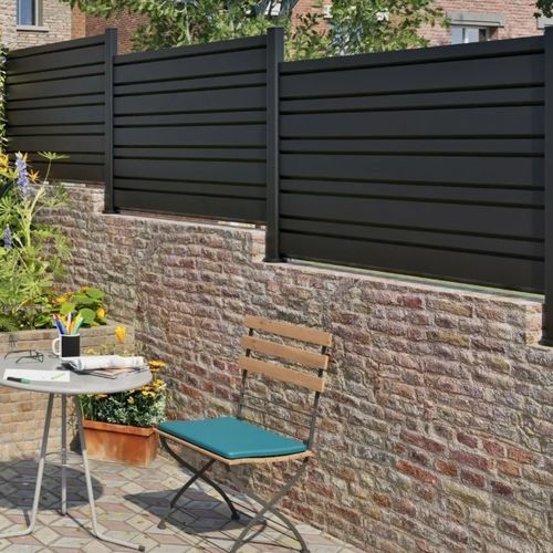 Recinzione a lamelle - STROLAD - Kostum - da giardino / in alluminio / dritta