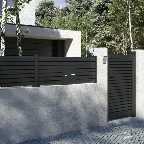 Cassetta delle lettere a muro - Kostum - da incasso / individuale / con cassetta portapacchi