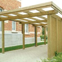 Pensilina per auto contract - A.1 - Collstrop Garden - in legno