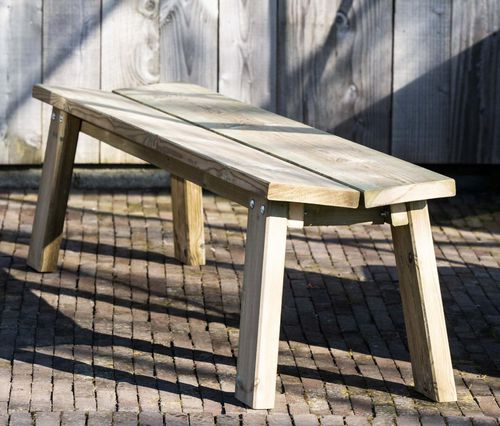 Panca da giardino contemporanea - FRONZO - Collstrop Garden - in legno / senza braccioli / di lunga durata
