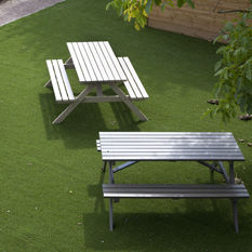 Tavolo da picnic classico - BABS - Collstrop Garden - in legno / rettangolare / per spazio pubblico