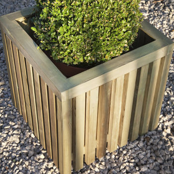 Fioriera in legno - BLOXX - Collstrop Garden - quadrata / contemporanea / per spazi pubblici