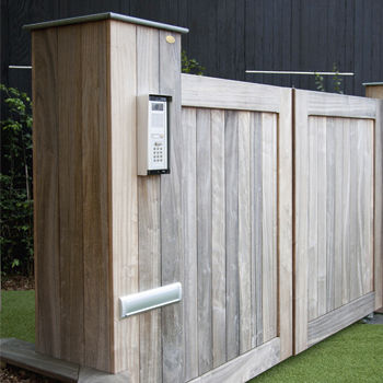 Pilastro per recinzione in legno - PADOUK - Collstrop Garden