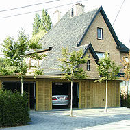 Porta avvolgibile per garage - Collstrop Garden - in legno / automatica