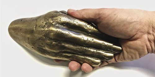 Maniglia a tirante per porta - HAND-LE - Philip Watts Design - in ottone / in alluminio / in bronzo
