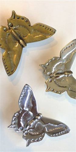 Maniglia per mobile in alluminio - BUTTERFLY - Philip Watts Design - in bronzo / in ottone