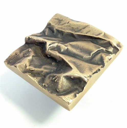 Maniglia per mobile in alluminio - CRUSHED - Philip Watts Design - in bronzo / in ottone