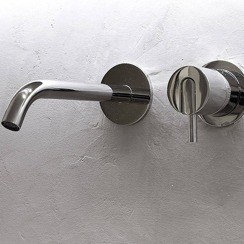 Miscelatore per lavabo - AYATI - ANTONIO LUPI - da parete / in acciaio inossidabile / da bagno