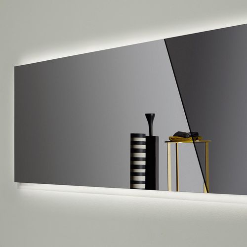 Specchio da bagno a muro - APICE - ANTONIO LUPI - contemporaneo / rettangolare / in bronzo