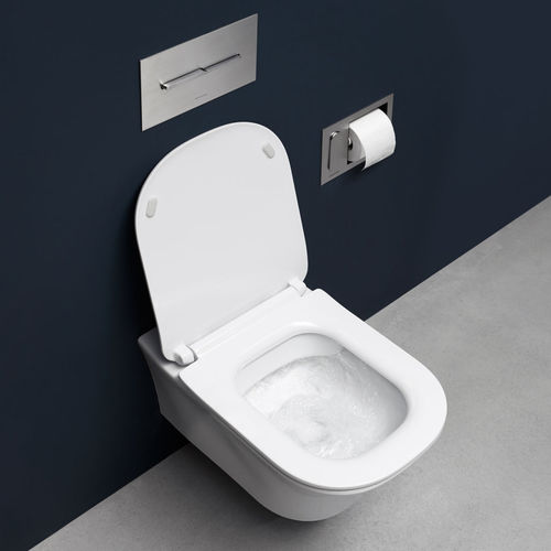 WC da appoggio - CABO - ANTONIO LUPI - sospeso / in ceramica / con cassetta ad incasso