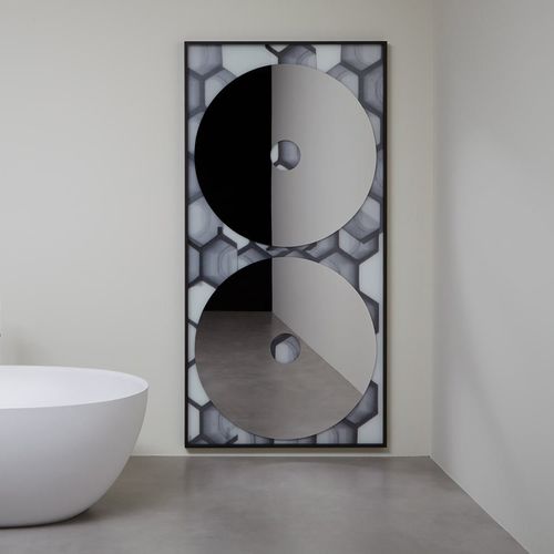 Specchio da bagno a muro - COLLAGE - ANTONIO LUPI - contemporaneo / rettangolare