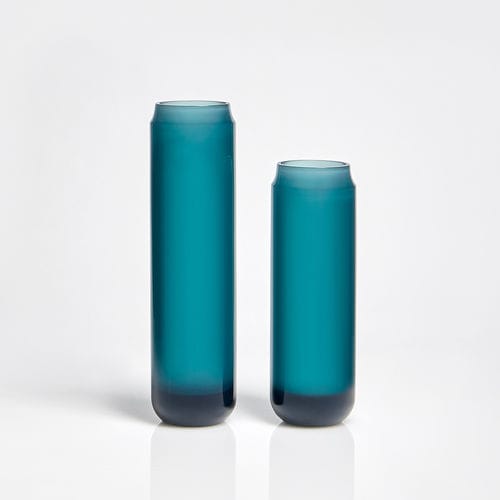 Vaso contemporaneo - SUBJECTIVE OBJECTS - ANTONIO LUPI - in cristallo / blu
