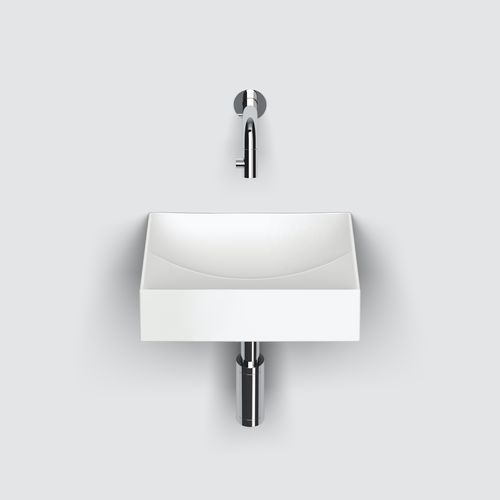 Lavandino sospeso - CL/03.02160 - Clou BV - da appoggio / rettangolare / in ceramica