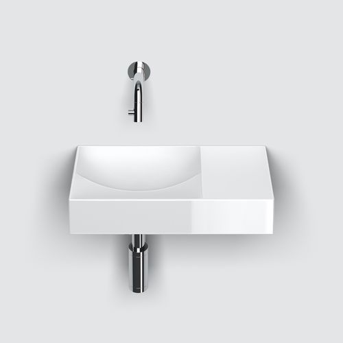 Lavandino sospeso - CL/03.03161.R - Clou BV - da appoggio / rettangolare / in ceramica
