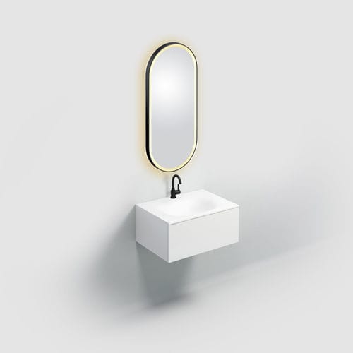 Specchio da bagno a muro - CL/08.12.045.21 - Clou BV - contemporaneo / ovale / in metallo